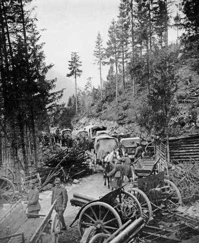 Chariots de ravitaillement en Italie pendant la Première Guerre mondiale - Unbekannt Unbekannt